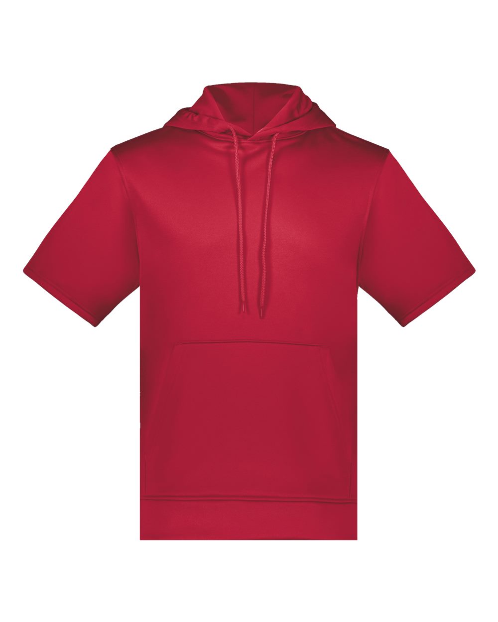 Unisex Fleece Short Sleeve Hooded Pullover - 6871