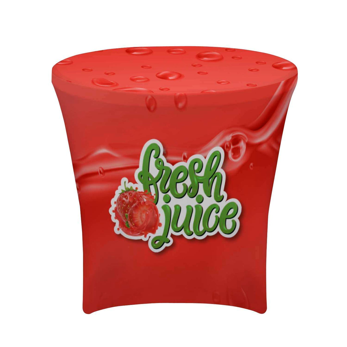 Café-Height UltraFit Round Table Throw (Full-Color Full Bleed)