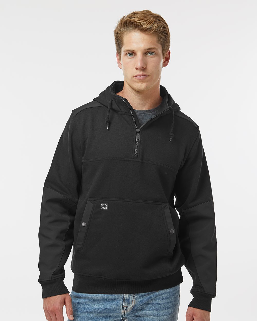 Men's Mission Quarter-Zip Hooded Pullover - 7349