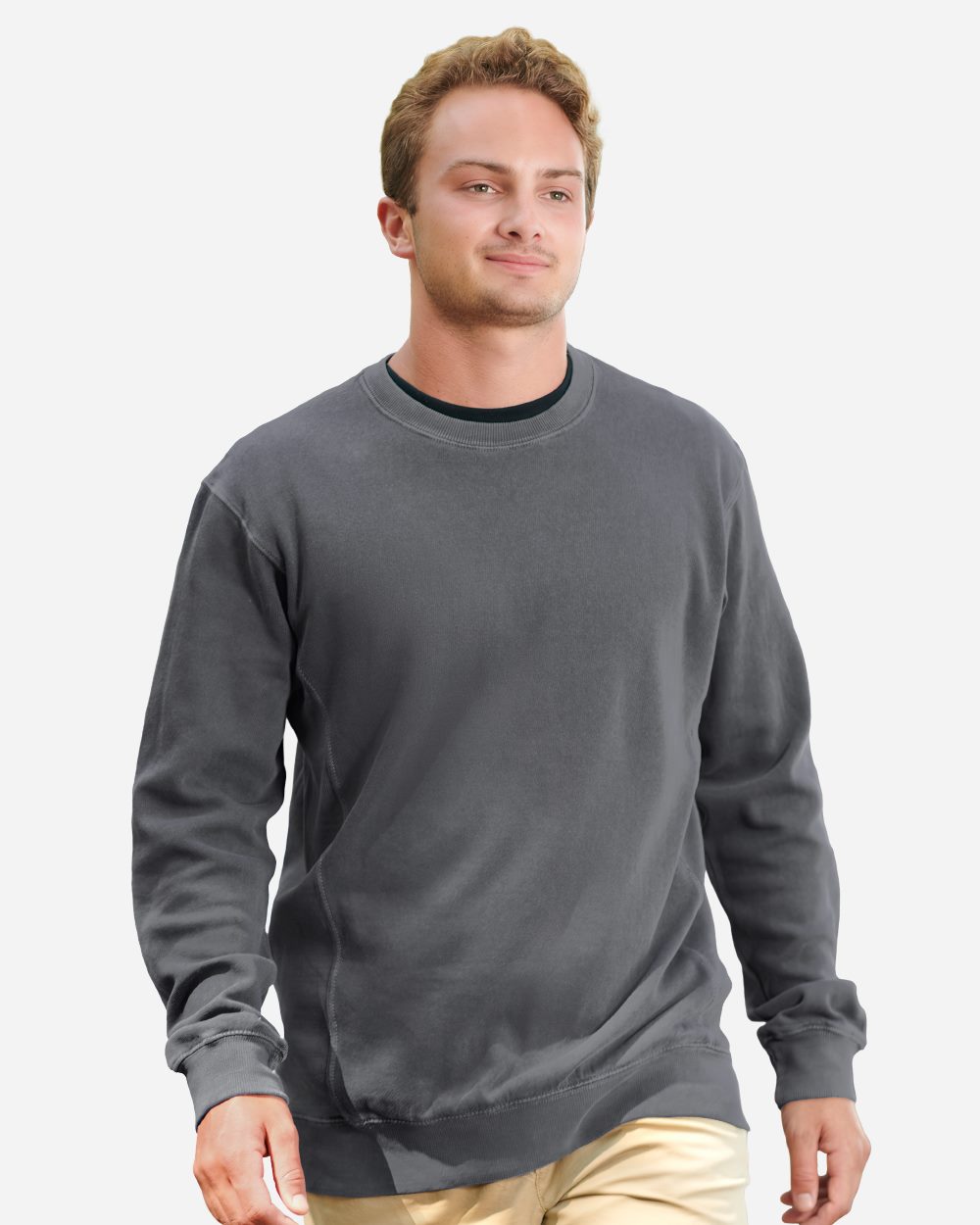 Unisex Pigment-Dyed Fleece Crewneck Sweatshirt - 8731
