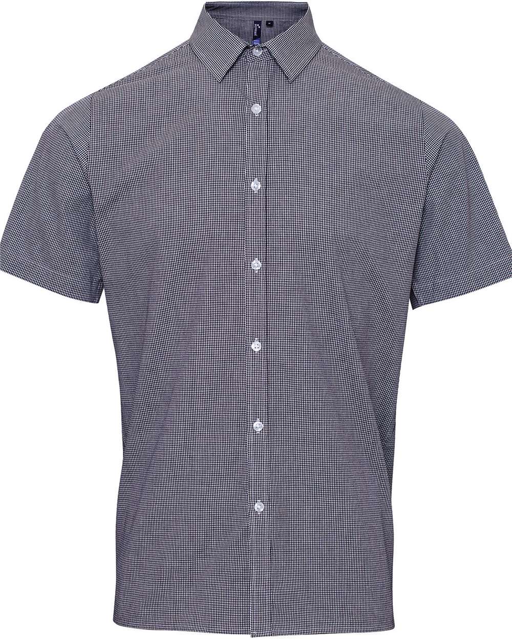 Men's Microcheck Gingham Cotton Shirt - RP221