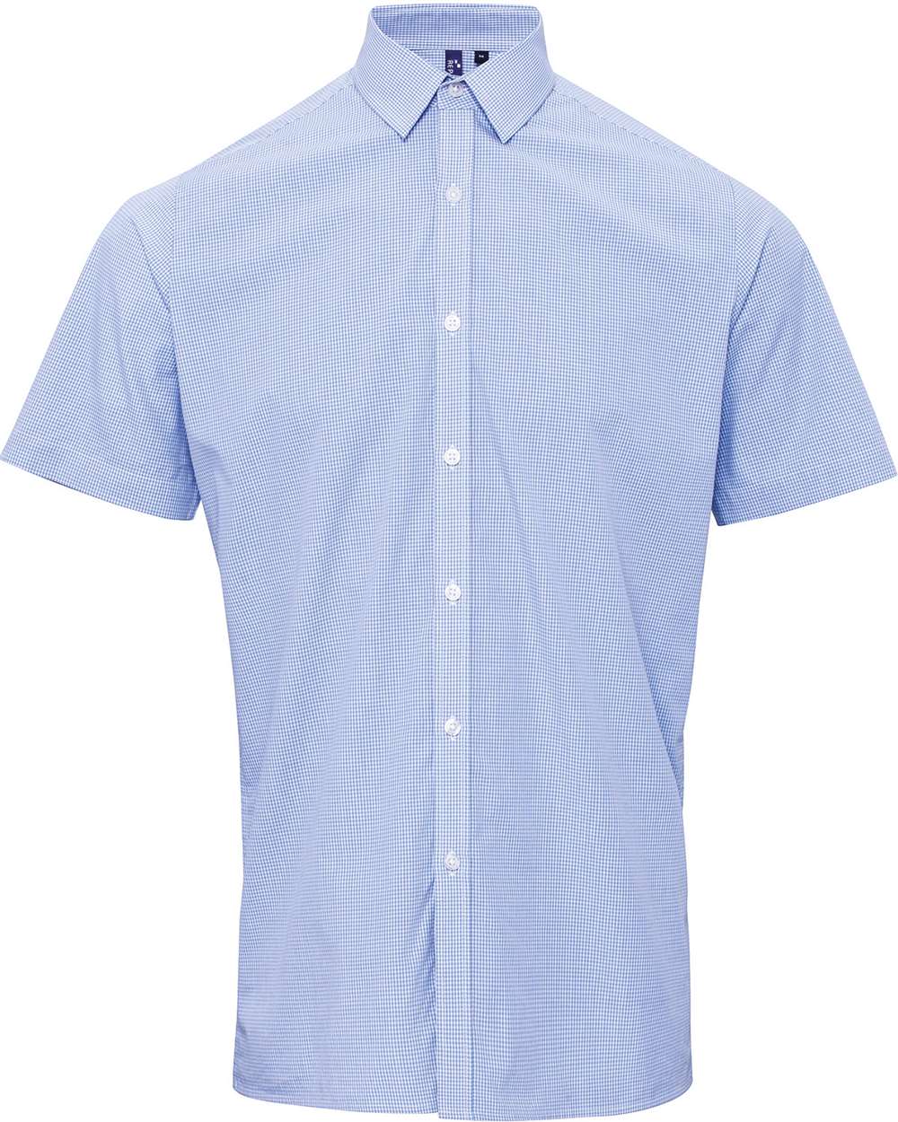 Men's Microcheck Gingham Cotton Shirt - RP221