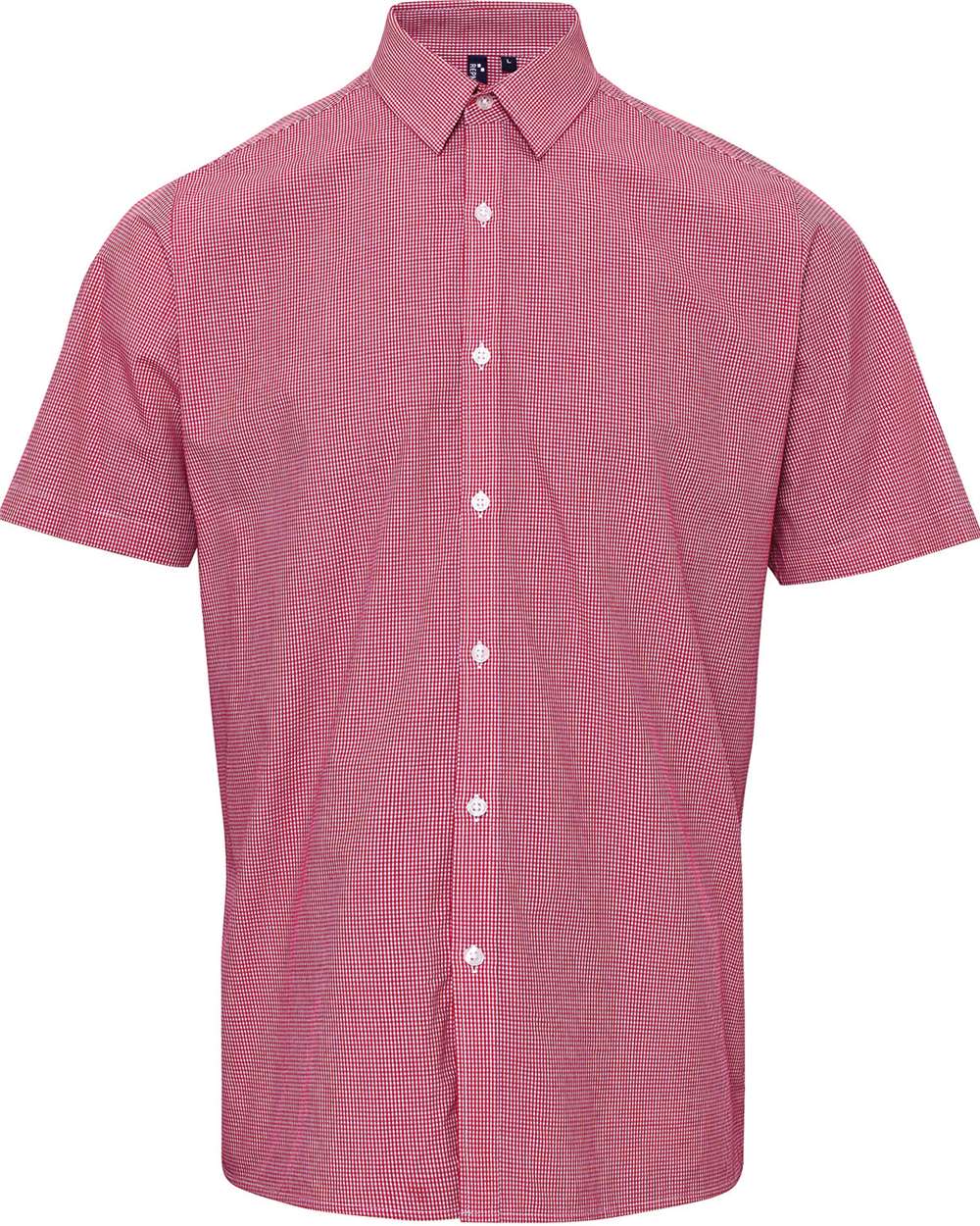 Men's Microcheck Gingham Cotton Shirt - RP221