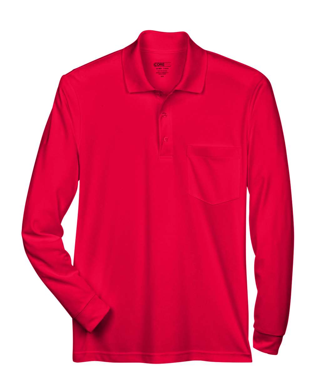Men's Pinnacle Performance Long Sleeve Piqué Polo with Pocket - 88192P