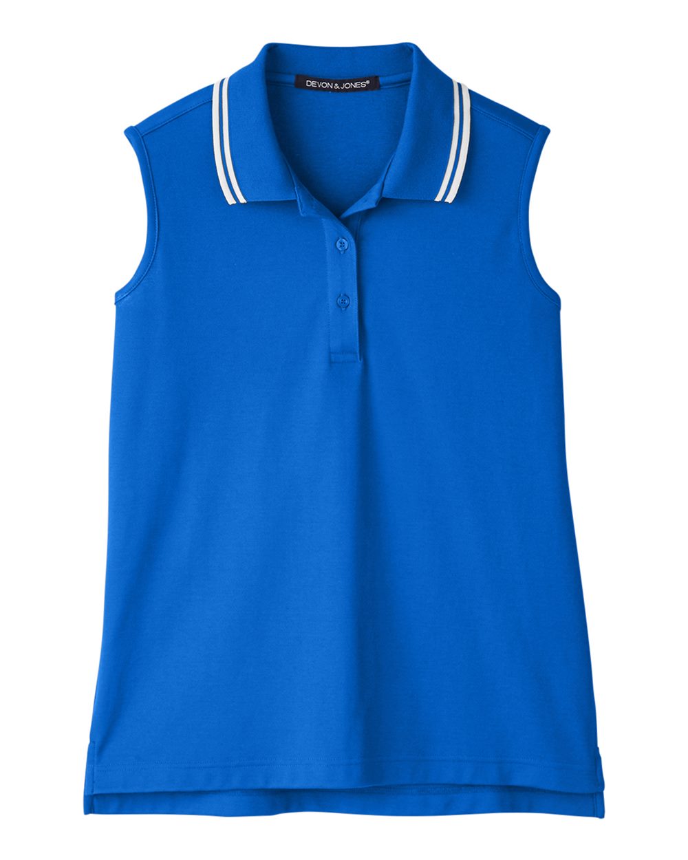Women's CrownLux Performance® Plaited Tipped Sleeveless Polo - DG20SW