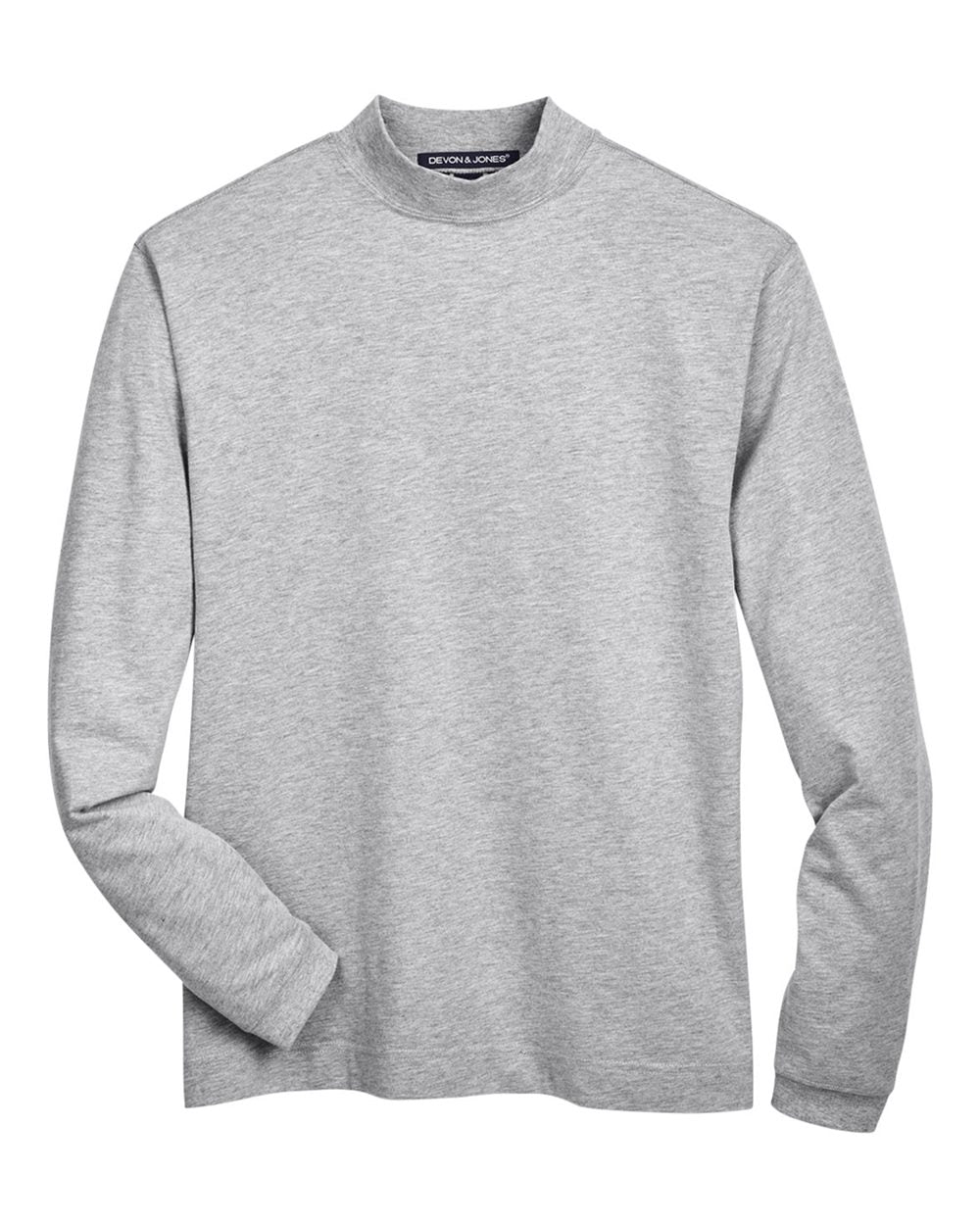 Unisex Sueded Jersey Mock Neck T-Shirt - D420