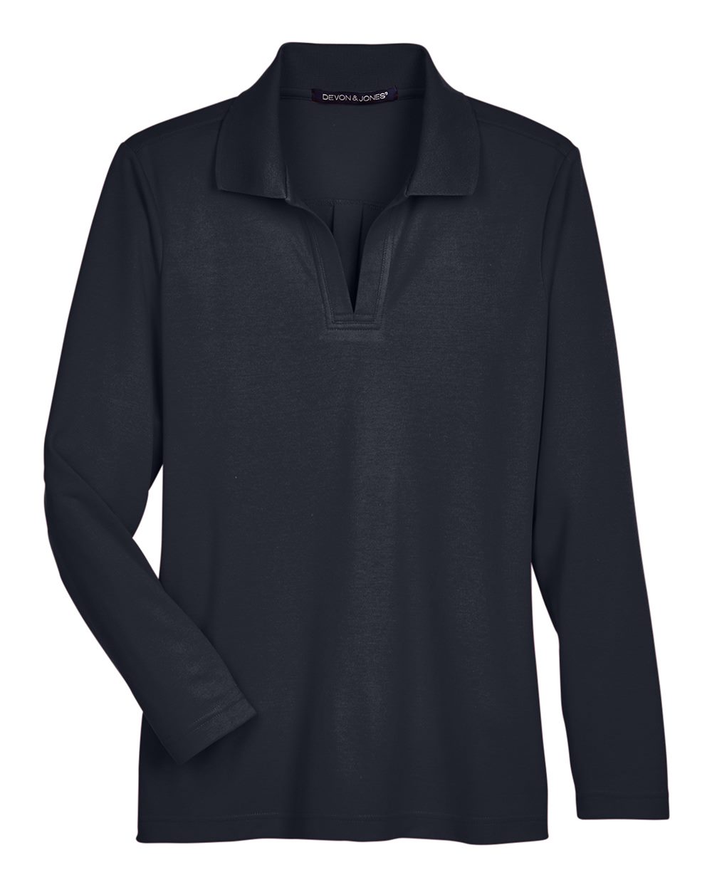 Women's CrownLux Performance® Plaited Long Sleeve Polo - DG20LW