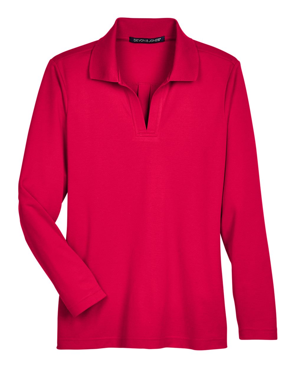 Women's CrownLux Performance® Plaited Long Sleeve Polo - DG20LW