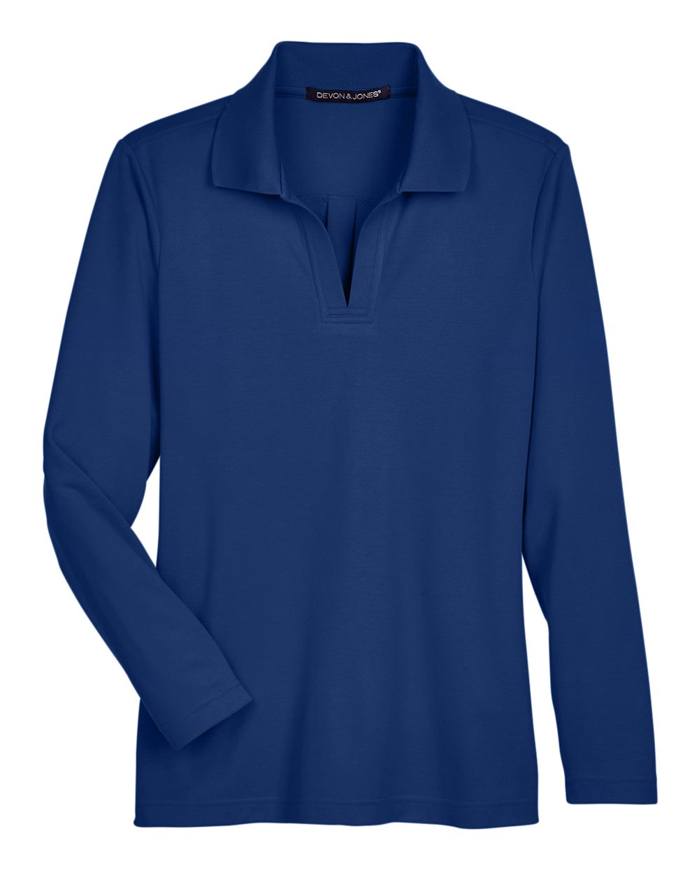 Women's CrownLux Performance® Plaited Long Sleeve Polo - DG20LW