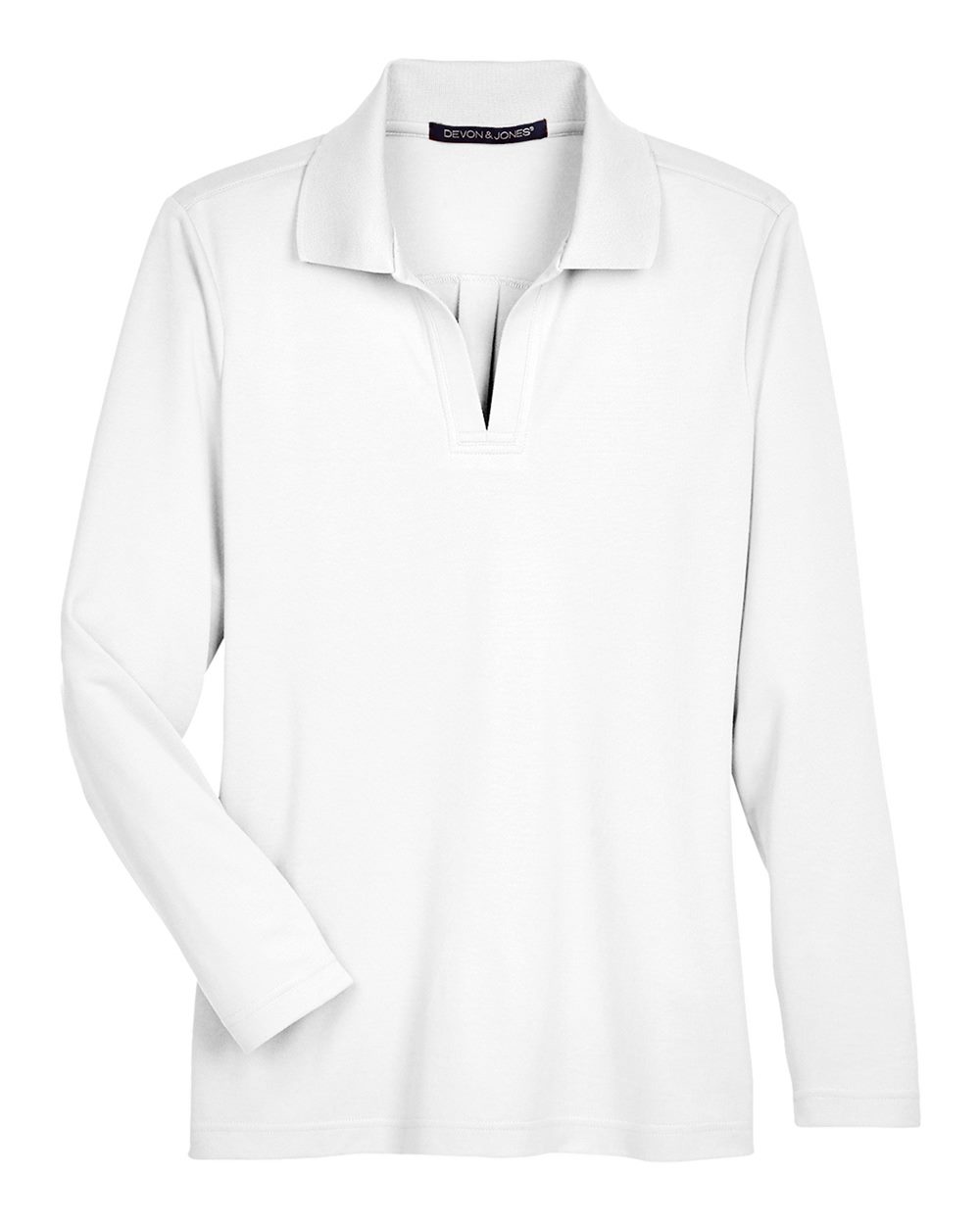 Women's CrownLux Performance® Plaited Long Sleeve Polo - DG20LW