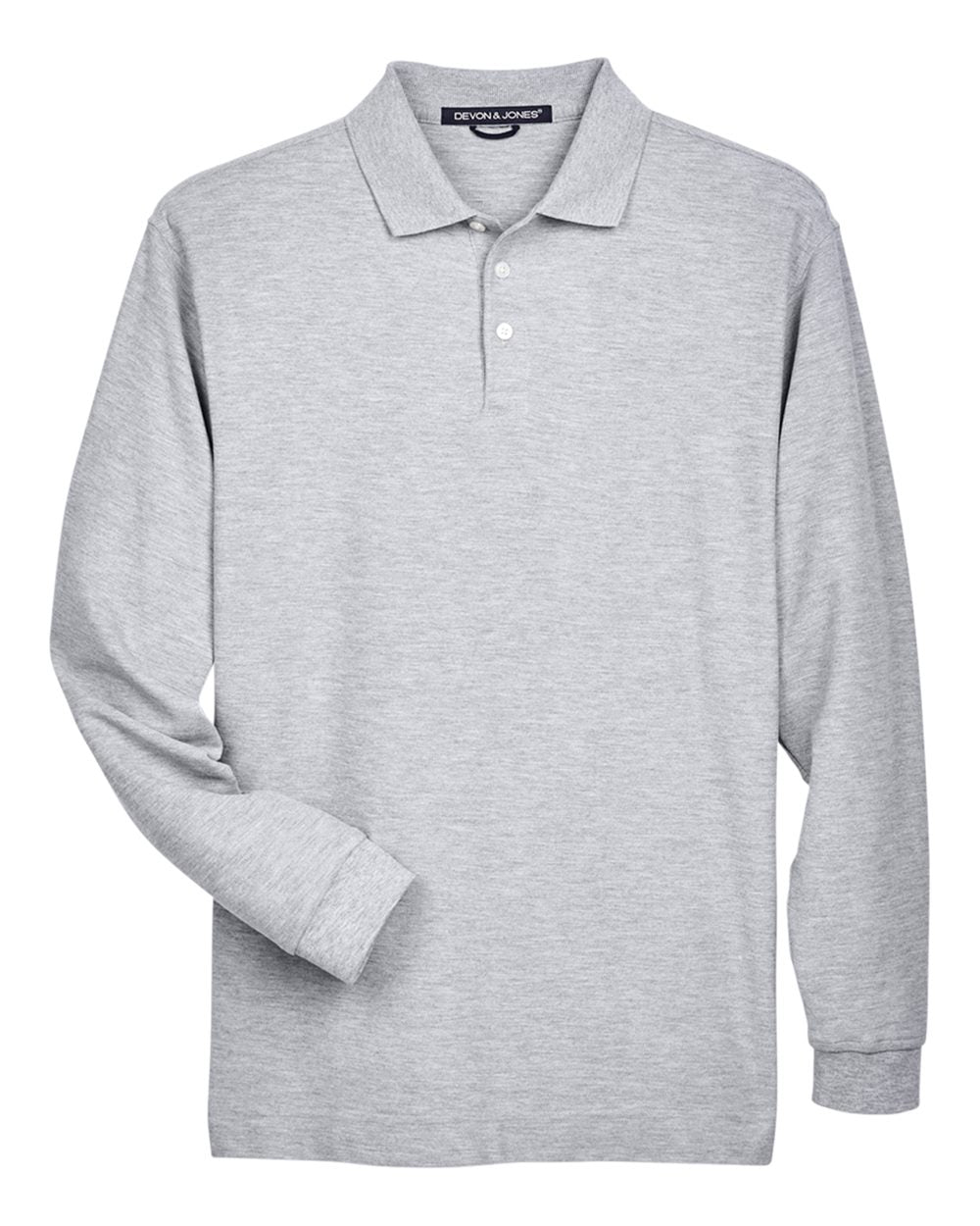 Men's Pima Piqué Long Sleeve Polo - D110