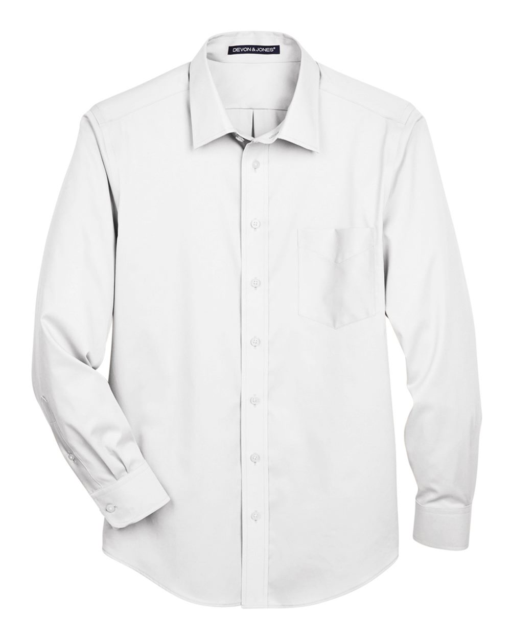 Men's Tall Crown Collection® Solid Stretch Twill Woven Dress Shirt - DG530T