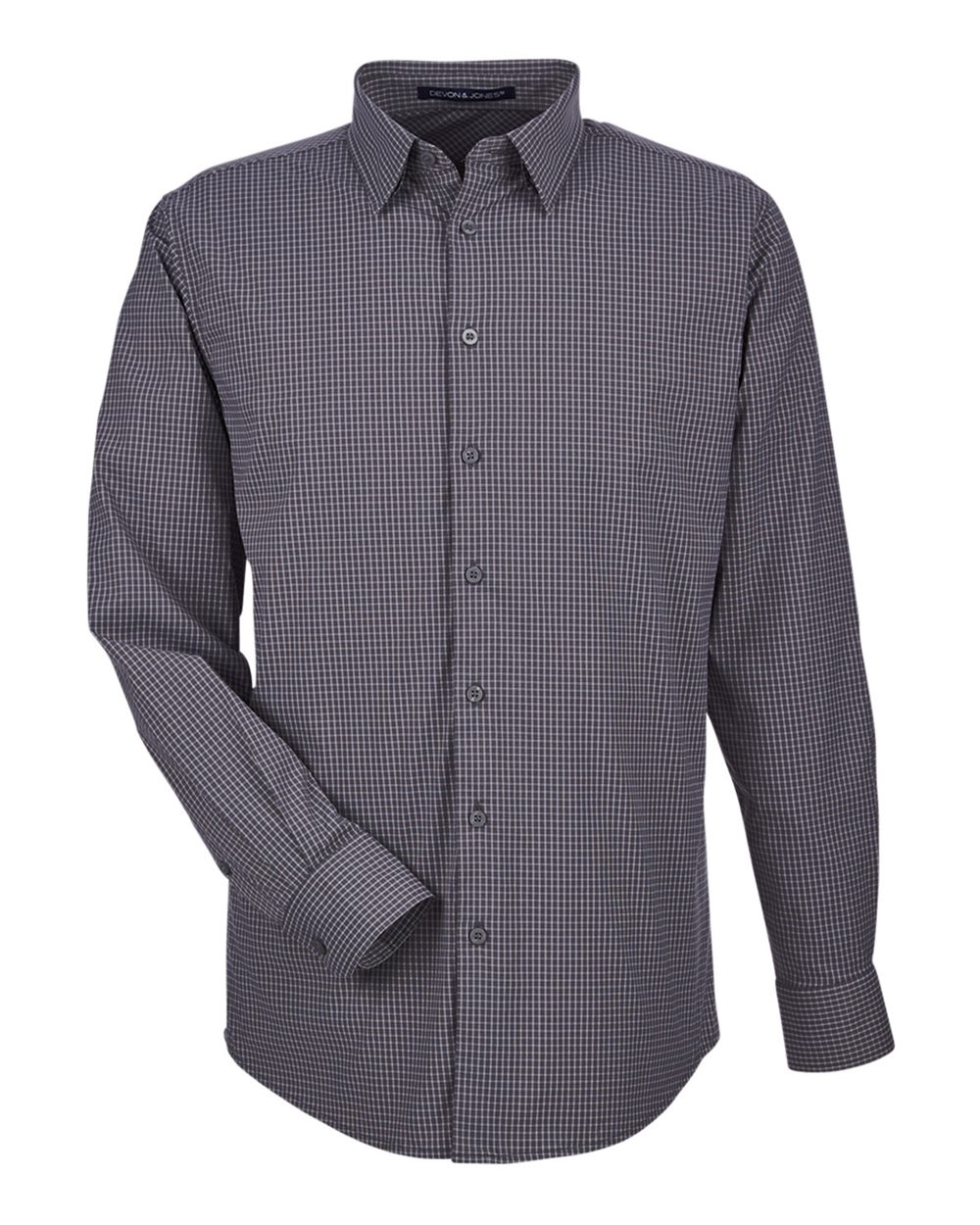 Men's CrownLux Performance® Tonal Mini Check Woven Dress Shirt - DG535