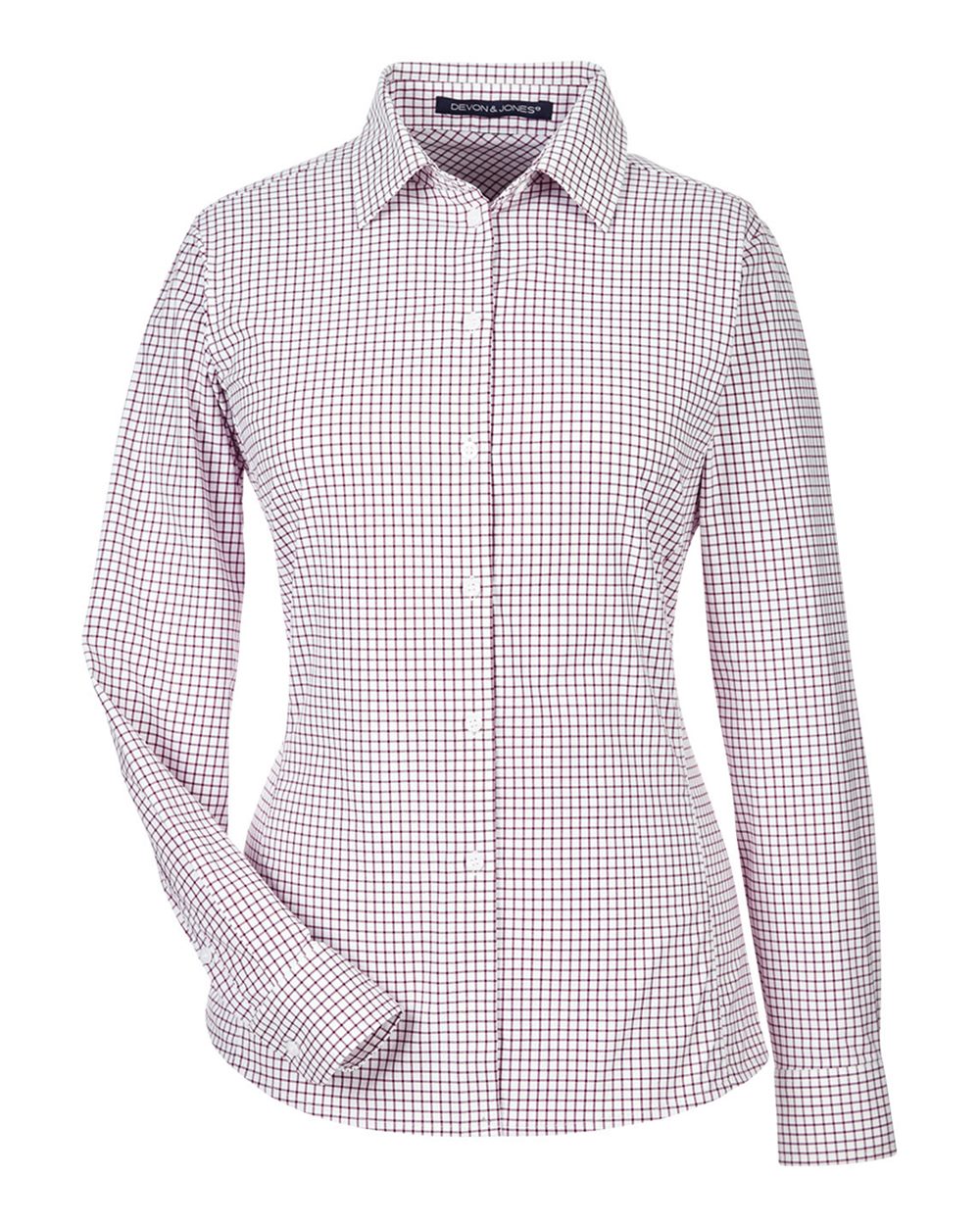 Women's CrownLux Performance® Micro Windowpane Woven Dress Shirt - DG540W
