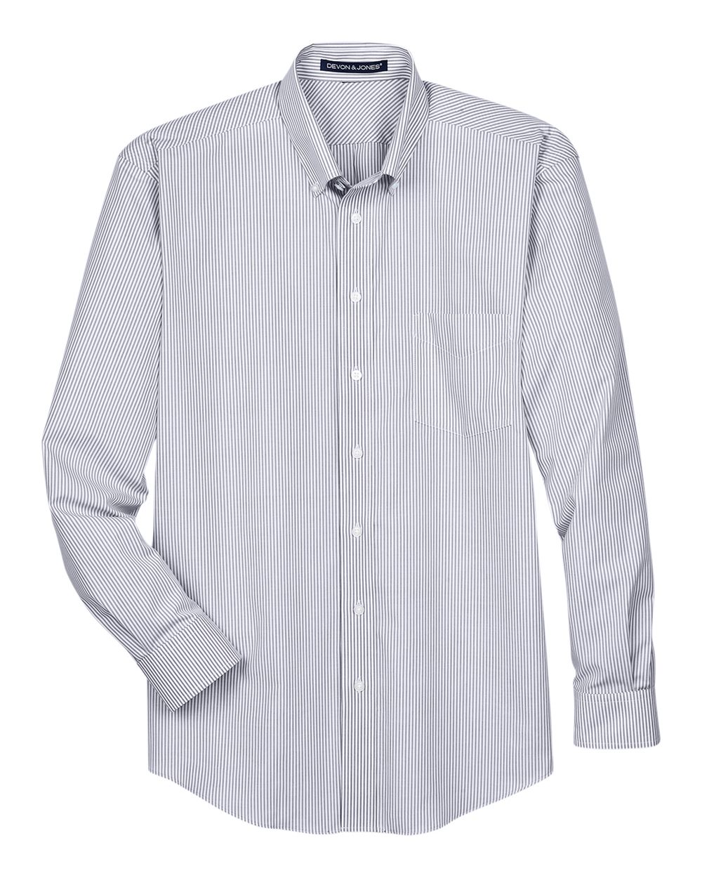 Men's Crown Collection® Banker Stripe Woven Dress Shirt - D645