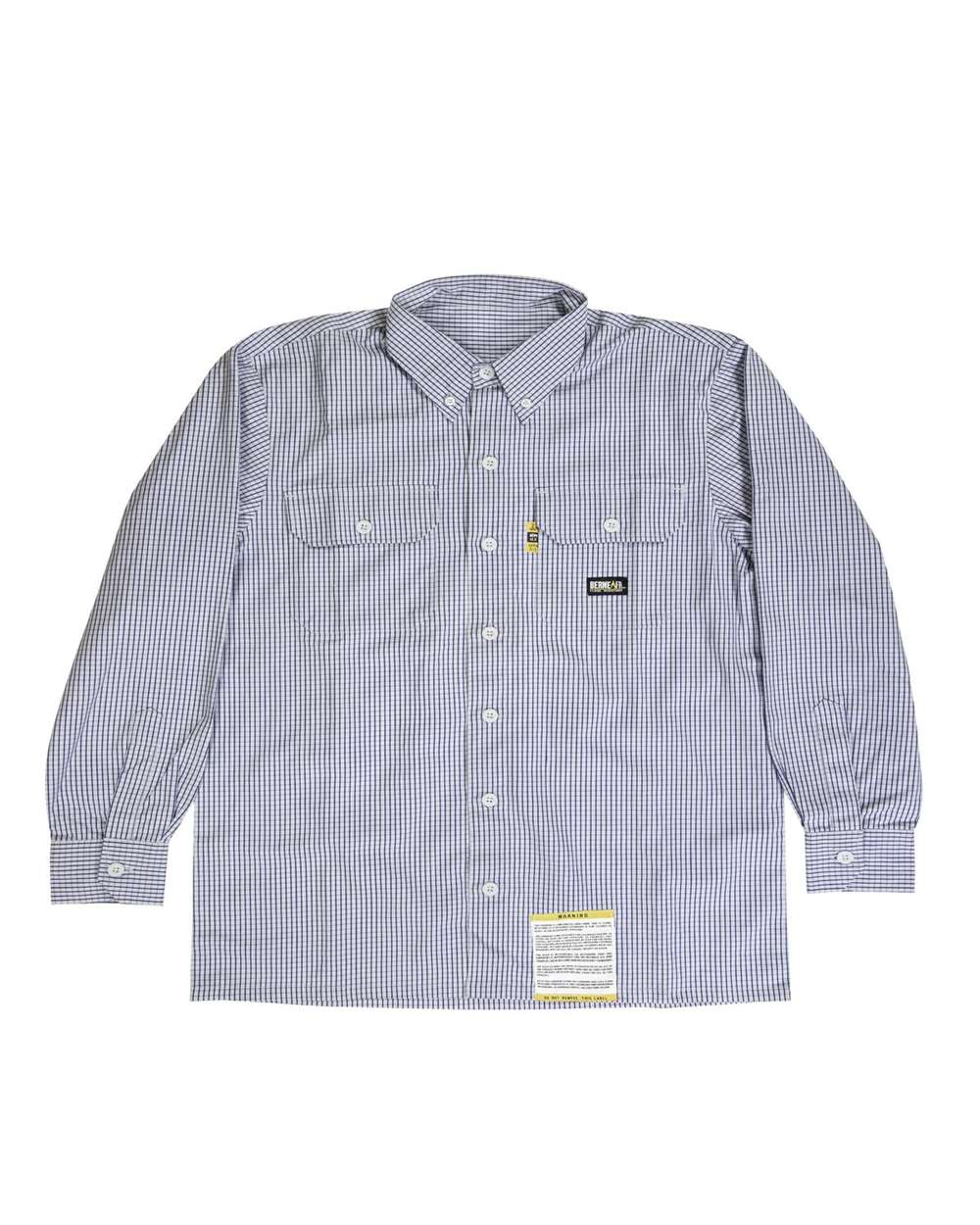 Men's Flame-Resistant Down Plaid Work Shirt - FRSH21