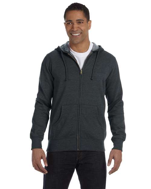 Unisex Heathered Full-Zip Hooded Sweatshirt - EC5680