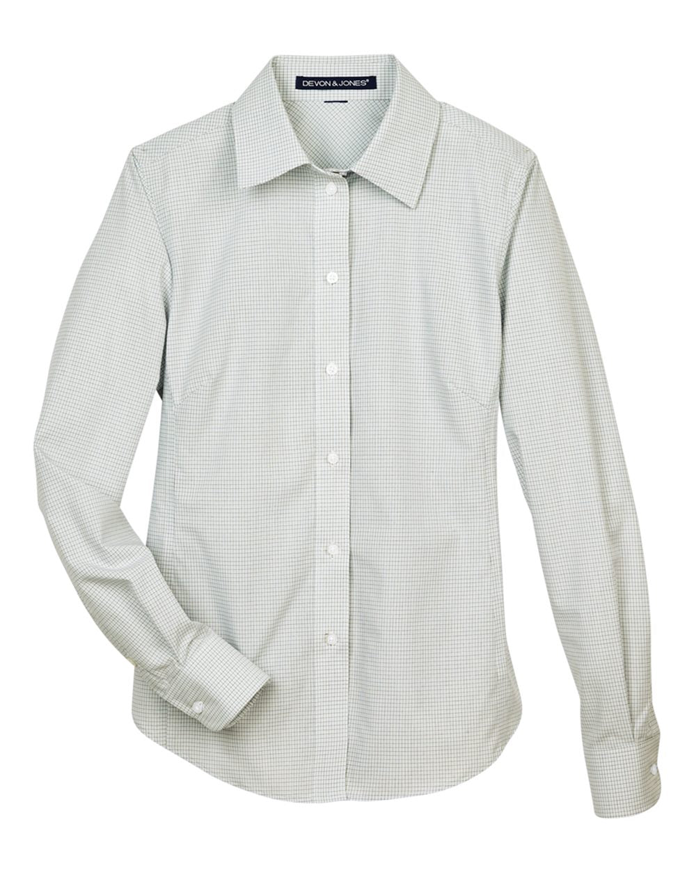 Women's Crown Collection® Micro Tattersall Woven Dress Shirt - DG510W