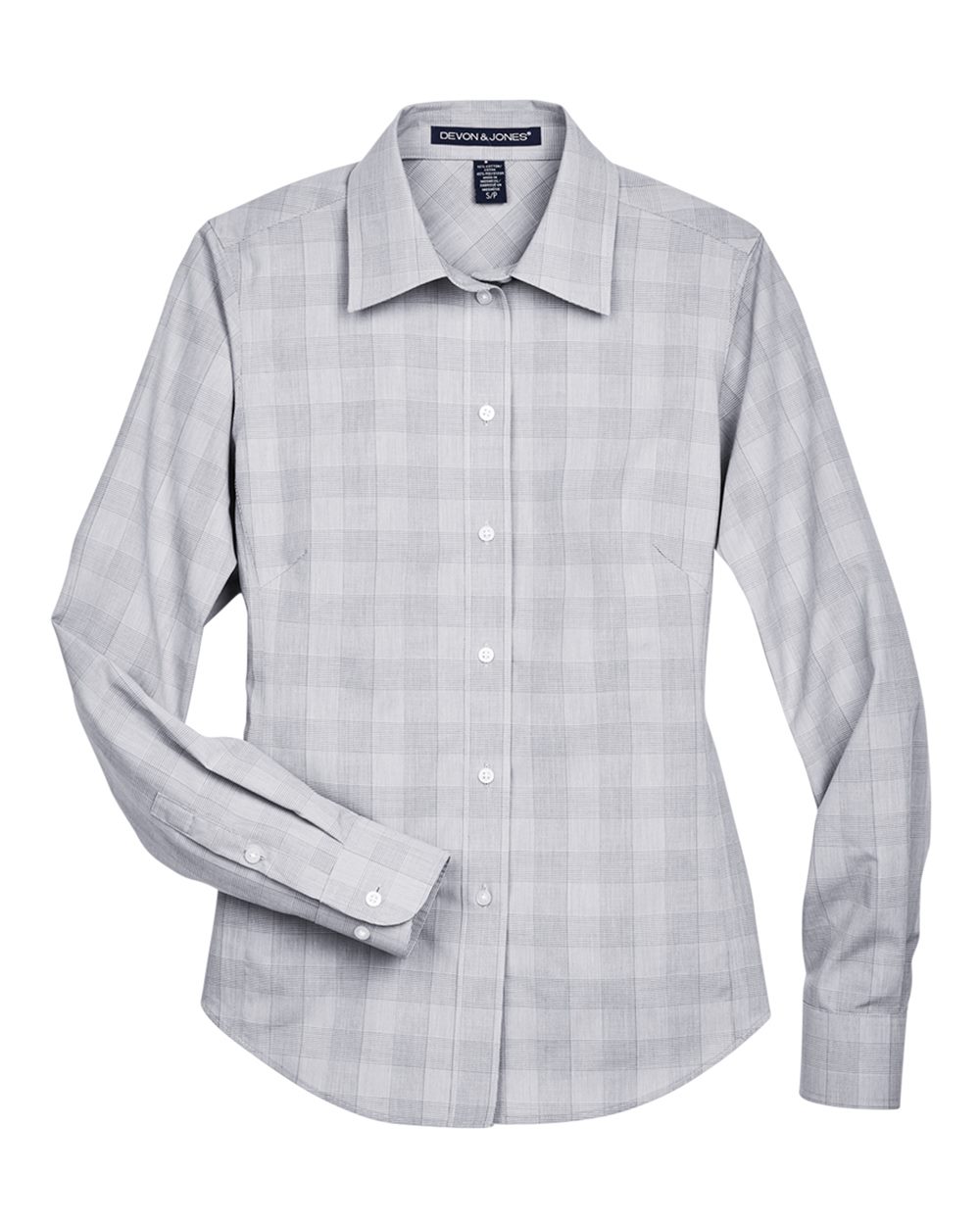 Women's Crown Collection® Glen Plaid Woven Dress Shirt - DG520W