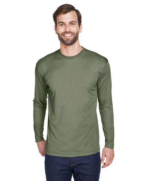 Men's Cool & Dry Sport Long Sleeve Performance Interlock T-Shirt - 8422
