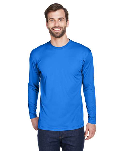 Men's Cool & Dry Sport Long Sleeve Performance Interlock T-Shirt - 8422