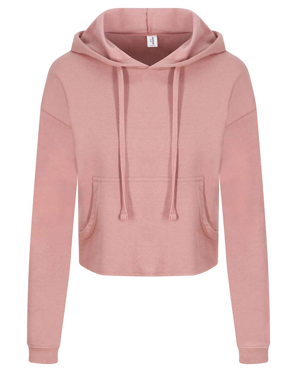Women's Girlie Cropped Hooded Fleece with Pocket - JHA016