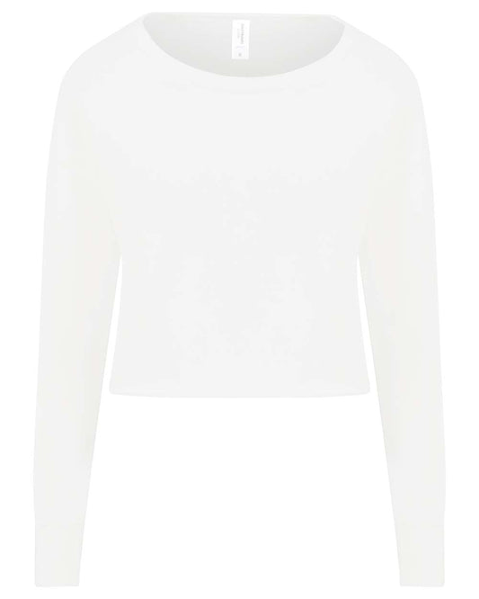 Women's Cropped Crewneck Sweatshirt - JHA035