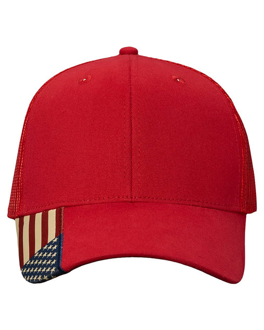 USA Flag Mesh Cap - AM350M