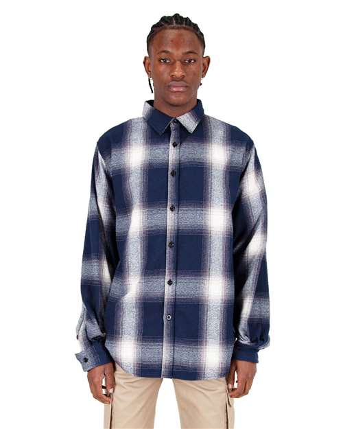 Unisex Plaid Flannel Overshirt - SHHFS