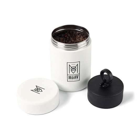 White Powder MiiR® Coffee Canister - 12 Oz.