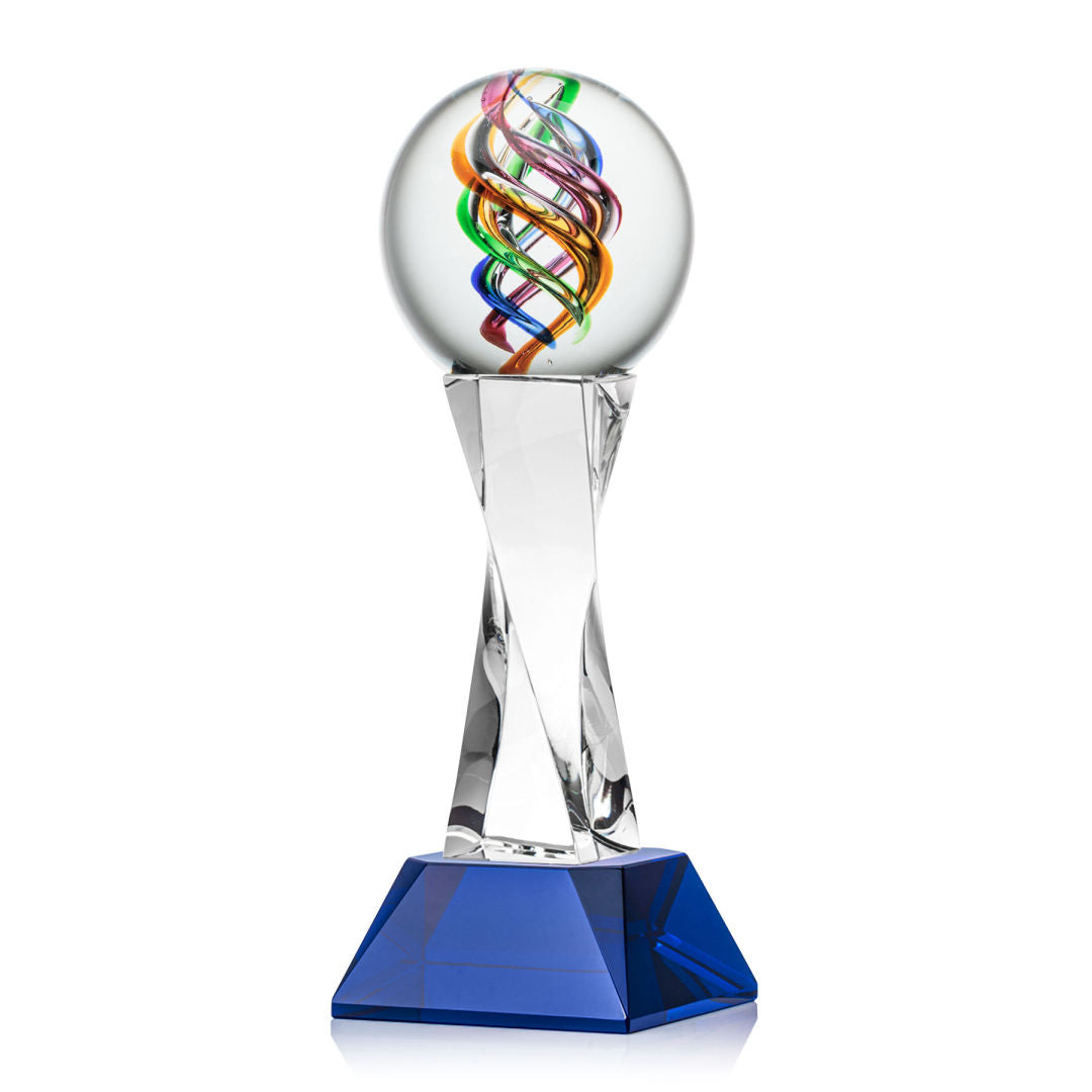 Galileo Award on Langport Base - Blue