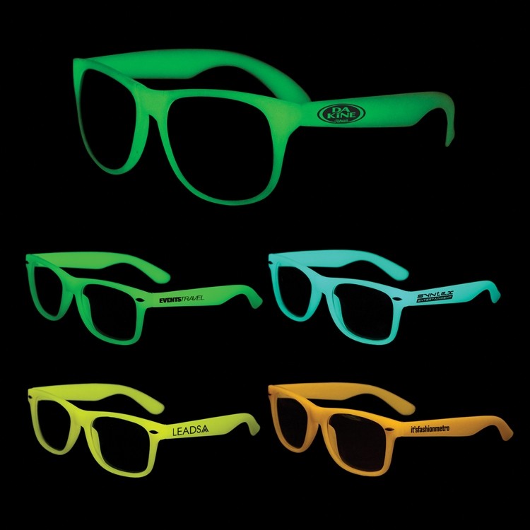 Blue Glow in the Dark Iconic Sunglasses