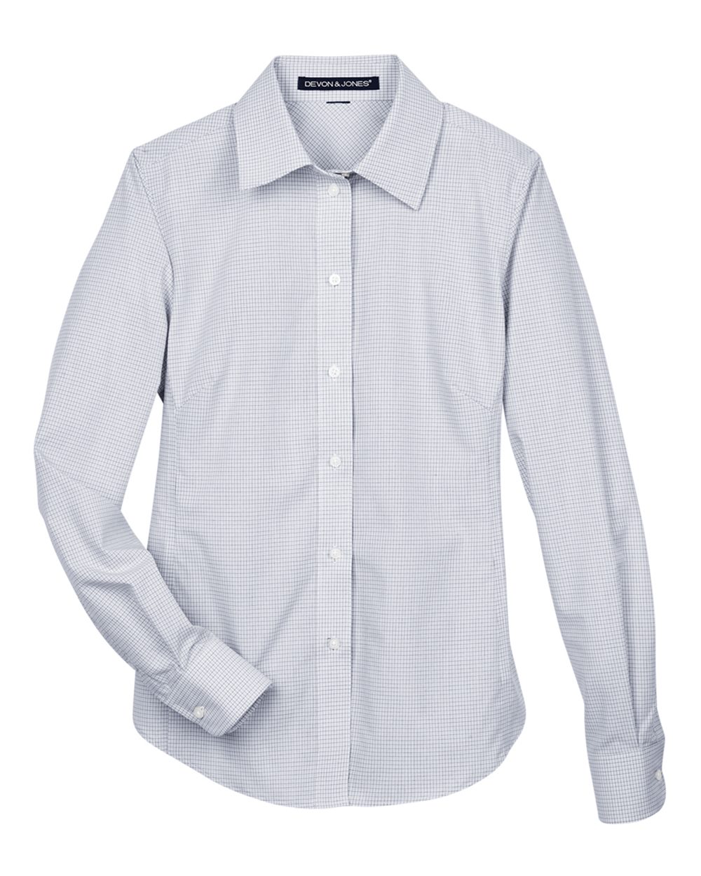 Women's Crown Collection® Micro Tattersall Woven Dress Shirt - DG510W