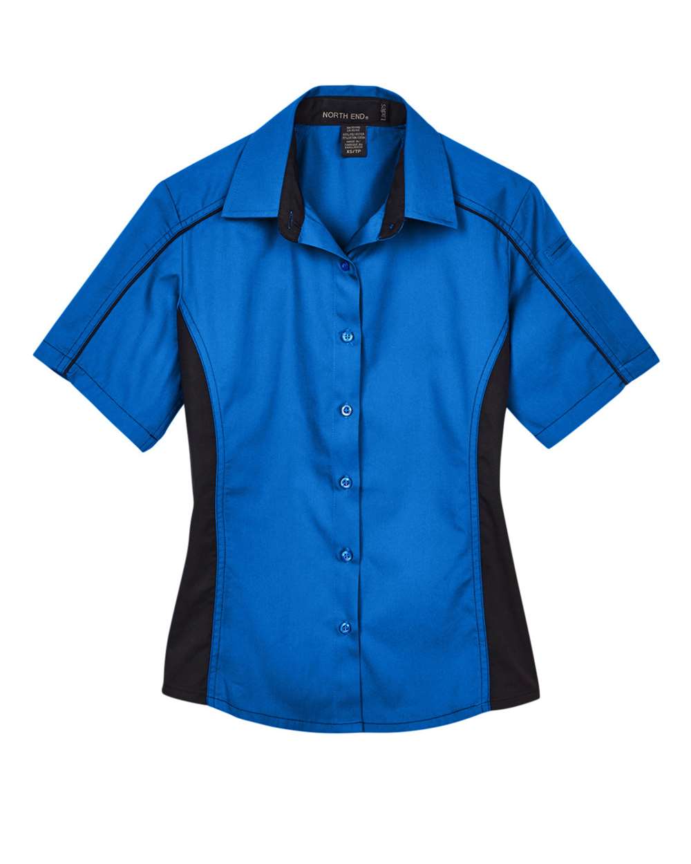 Women's Fuse Colorbloack Twill Short Sleeve Shirt - 77042