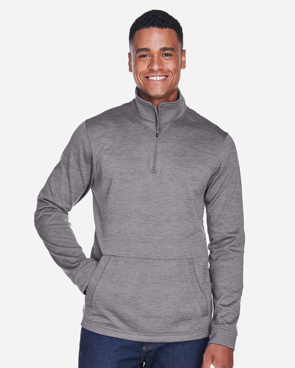 Men's Newbury Mélange Fleece Quarter-Zip Pullover - DG798