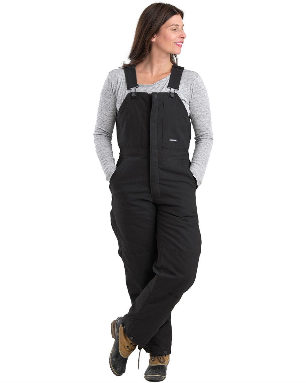 Women's Softstone Duck Insulated Bib Overall - WB515