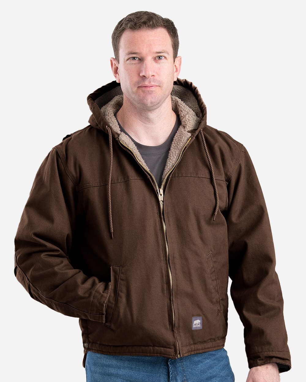 Men's Heartland Washed Duck Hooded Work Coat - HJ626