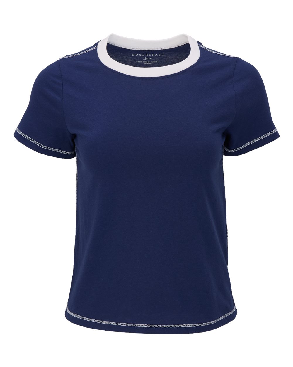 Women's Contrast Stitch Baby Tee - BW2106