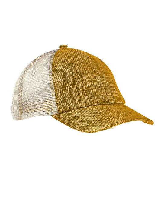 Washed Hemp Soft Mesh Trucker Cap - EC7095