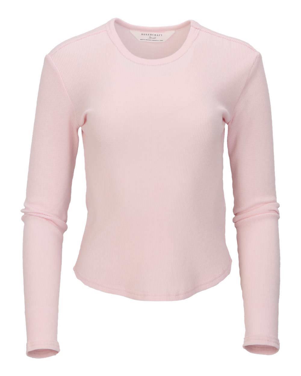 Women's Waffle Knit Baby Long Sleeve T-Shirt - BW3103