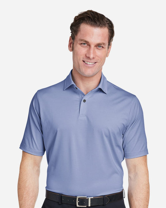 Men's USA Made Mini Stripe Tech Polo - I11526