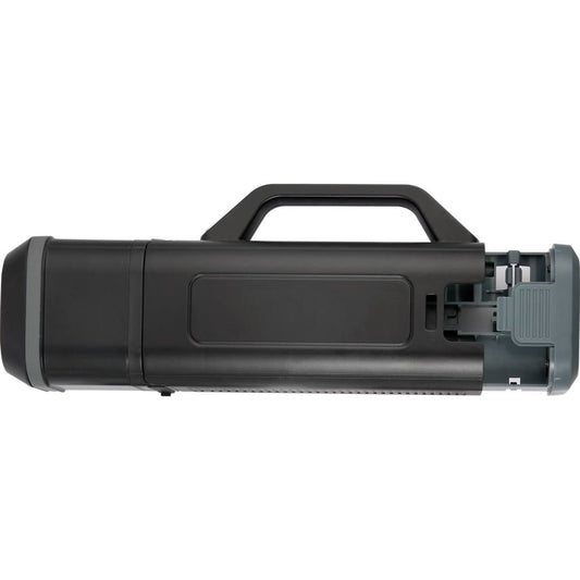 Rear View of Black Tool Set with Rechargeable LED Flashlight