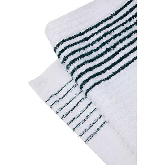 Front View of Black 22" x 44" Caddy Golf Towel