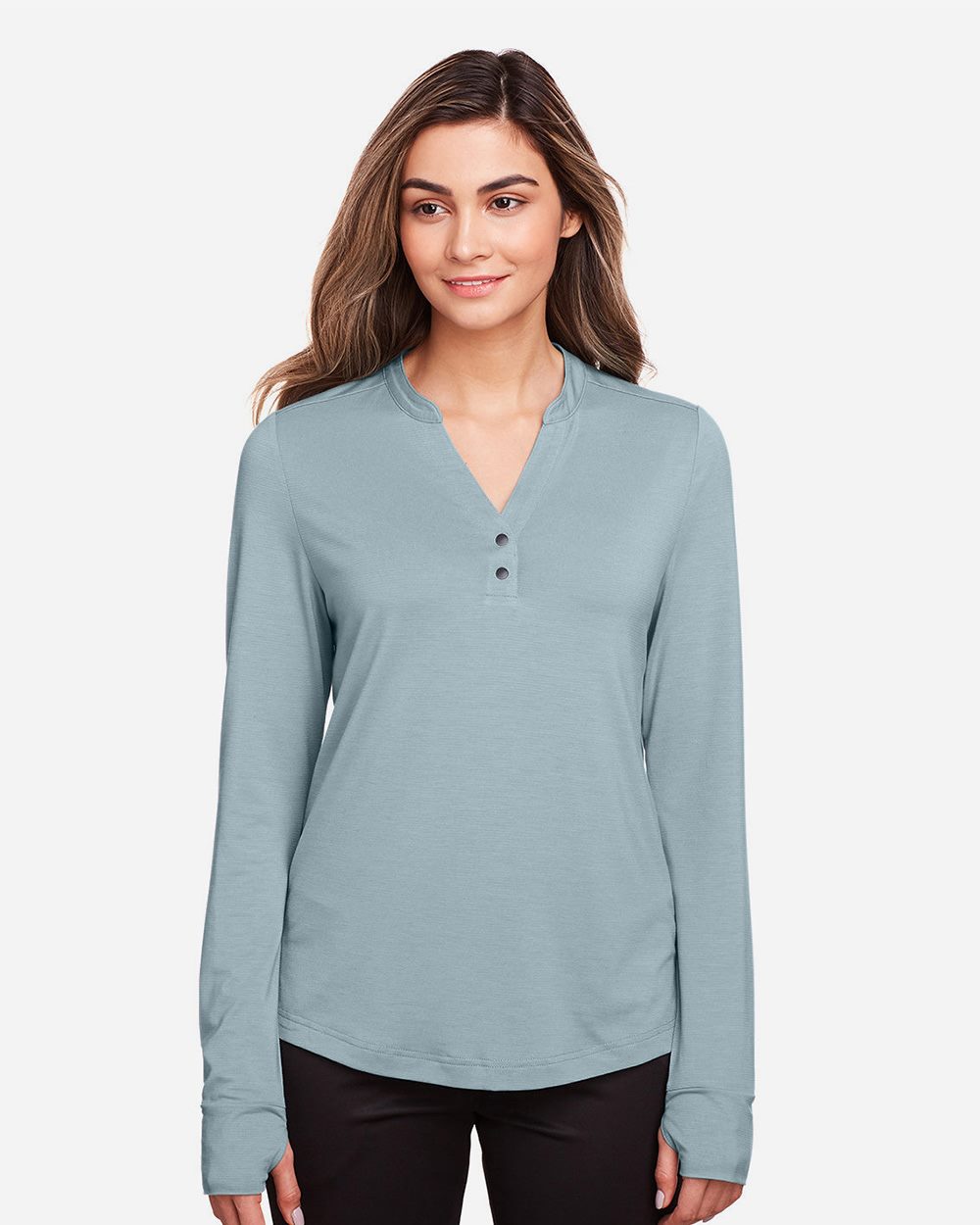 Women's JAQ Stretch Performance V-Neck Snap Pullover - NE400W