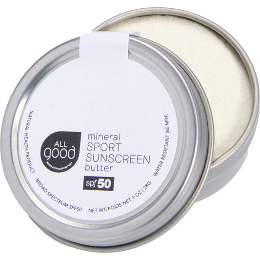 Front View of Clear All Good Sunscreen Butter