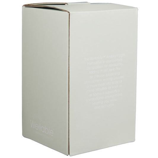 Front View of White Wellable™ Ambient Light Humidifier