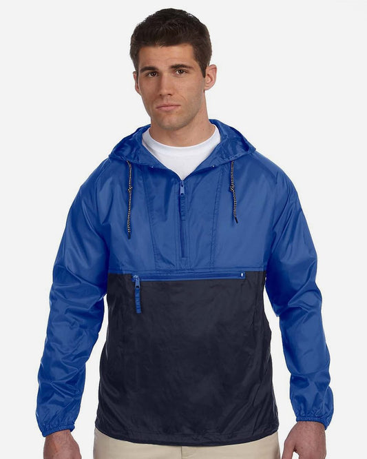 Unisex Packable Hooded Nylon Jacket - M750