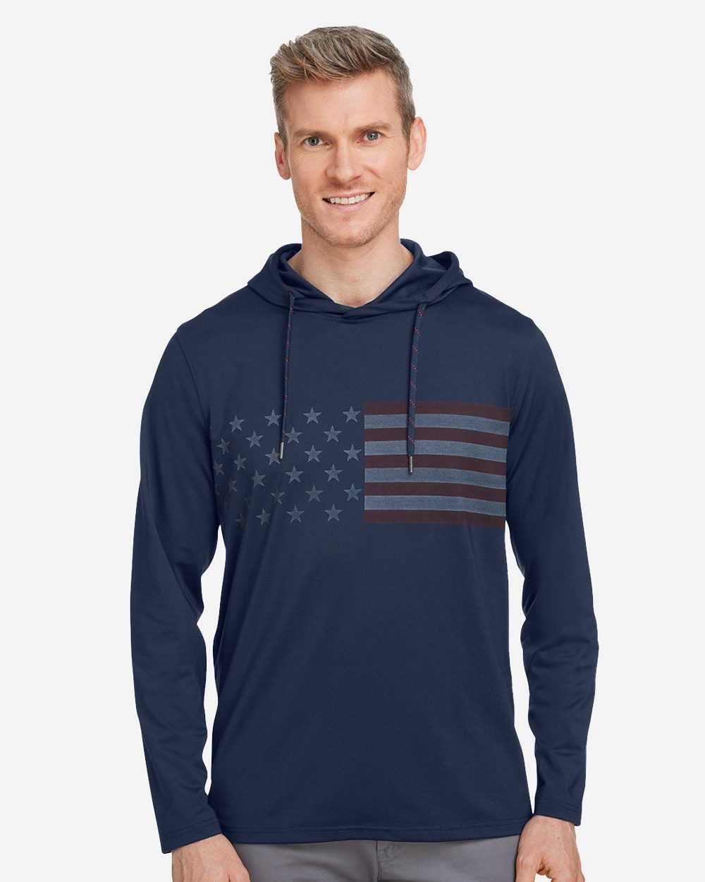 Men's Volition Patriotic Hooded Pullover - 537474