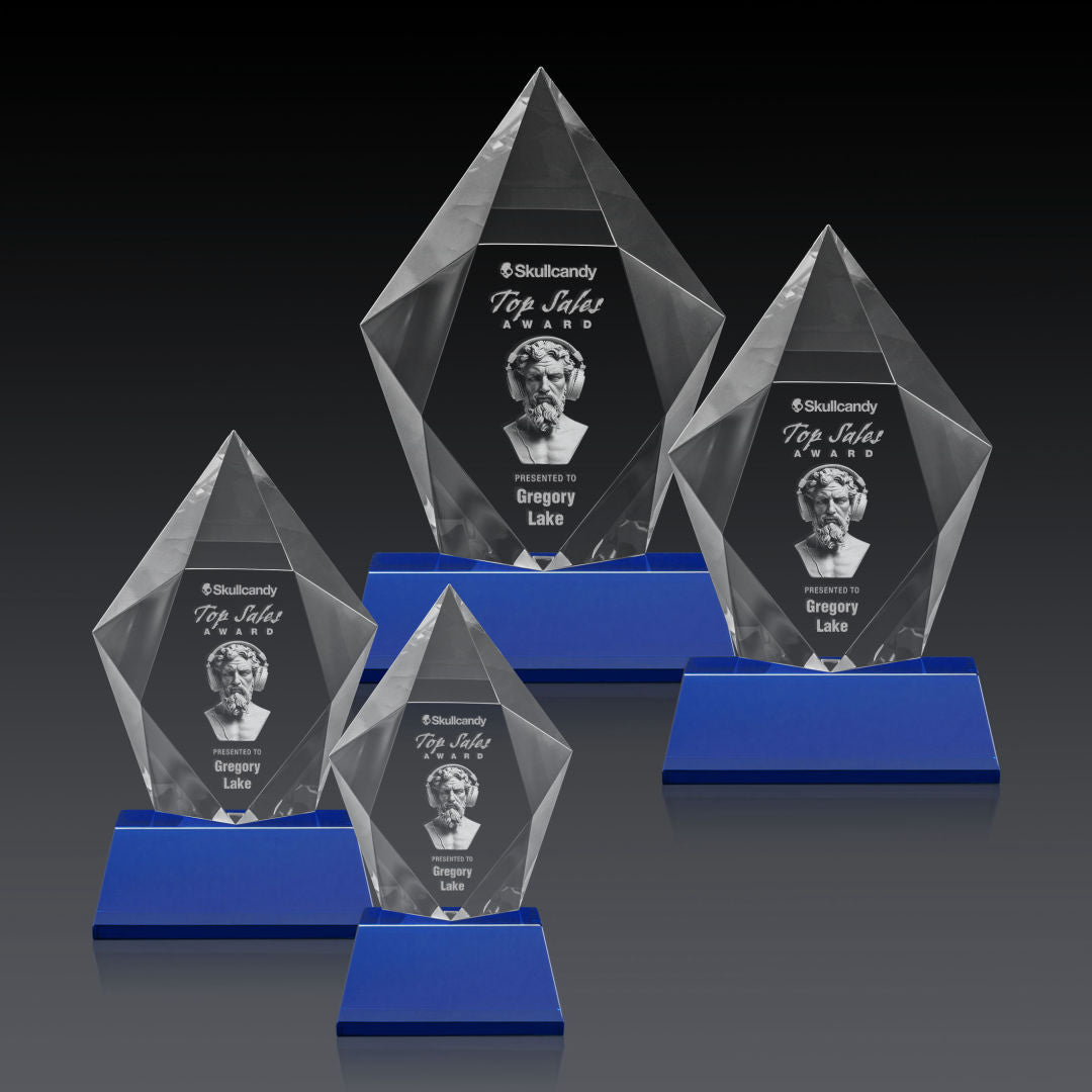 Devron 3D Award on Base - Blue