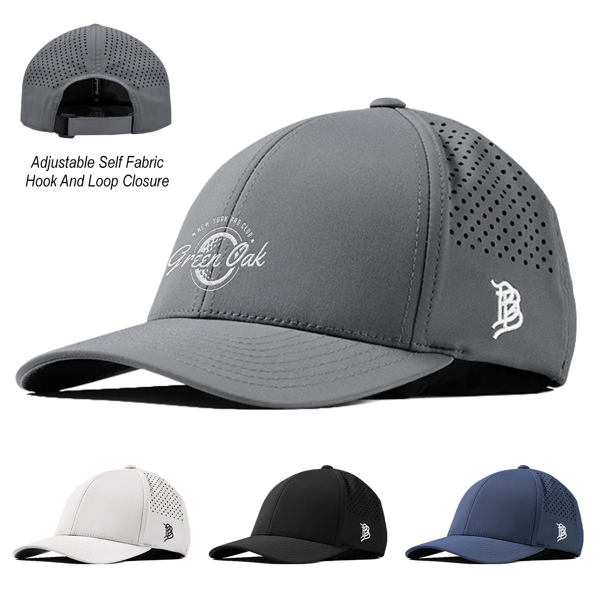 BLACK Branded Bills Bare Curved Performance Cap
